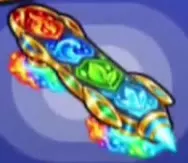 Multicolored Elemental Board decorated with elemental symbols.