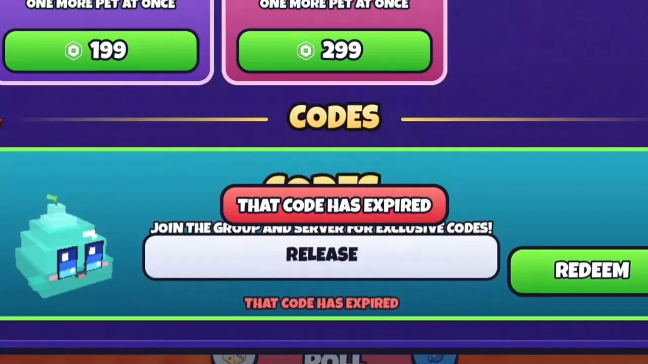 Click REDEEM to the right of the code field.