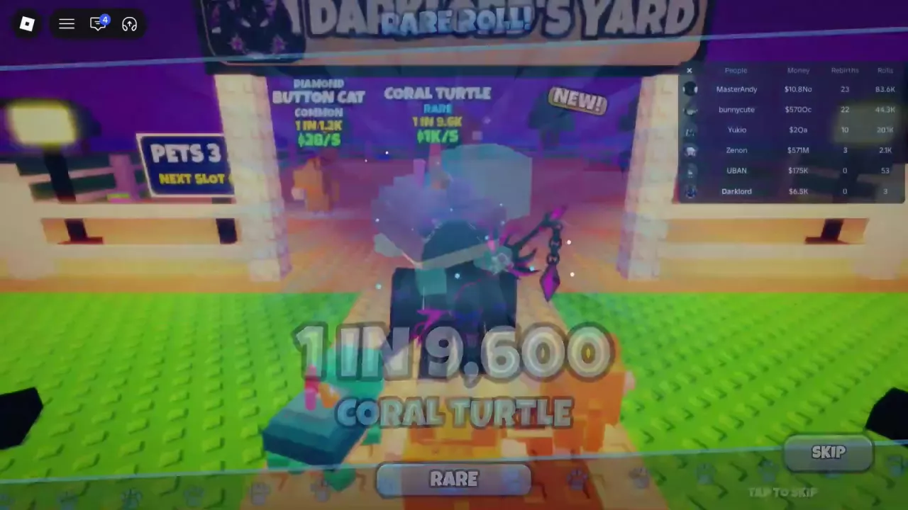 Coral Turtle's NEW roll reveal with Rare and 1 in 9,600 labels.